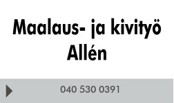 Maalaus- ja kivityö Allén logo